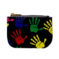 Handprints Hand Print Colourful Mini Coin Purses by Celenk