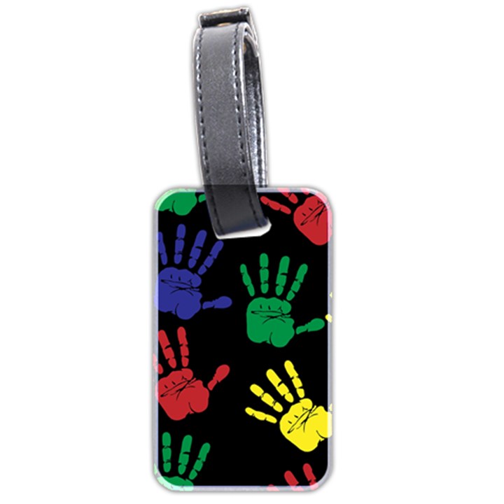 Handprints Hand Print Colourful Luggage Tags (Two Sides)