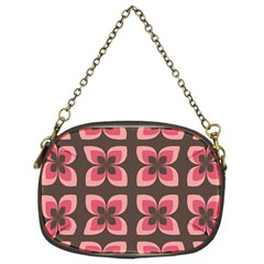 Floral Retro Abstract Flowers Chain Purses (two Sides)  by Celenk