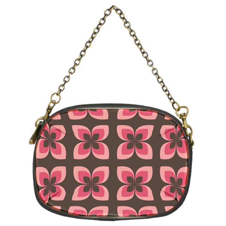 Floral Retro Abstract Flowers Chain Purses (Two Sides) 