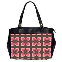 Floral Retro Abstract Flowers Office Handbags (2 Sides)  by Celenk