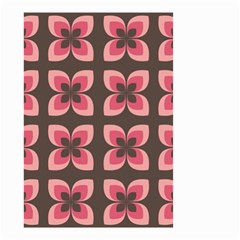 Floral Retro Abstract Flowers Small Garden Flag (two Sides) by Celenk