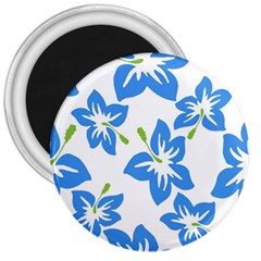 Hibiscus Wallpaper Flowers Floral 3  Magnets by Celenk