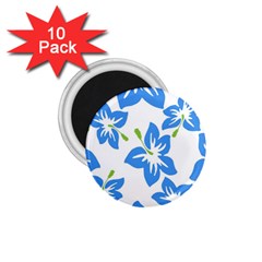 Hibiscus Wallpaper Flowers Floral 1 75  Magnets (10 Pack)  by Celenk