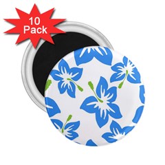 Hibiscus Wallpaper Flowers Floral 2 25  Magnets (10 Pack)  by Celenk