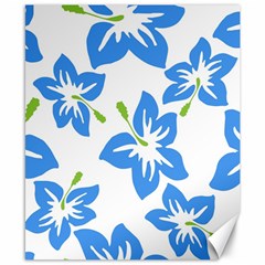 Hibiscus Wallpaper Flowers Floral Canvas 8  X 10  by Celenk