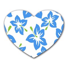 Hibiscus Wallpaper Flowers Floral Heart Mousepads by Celenk