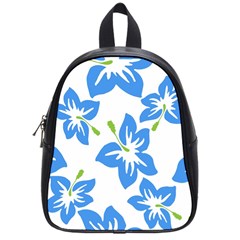 Hibiscus Wallpaper Flowers Floral School Bag (small) by Celenk