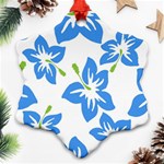 Hibiscus Wallpaper Flowers Floral Ornament (Snowflake) Front