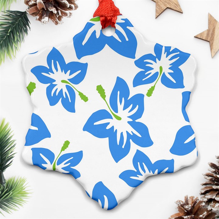 Hibiscus Wallpaper Flowers Floral Ornament (Snowflake)