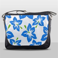 Hibiscus Wallpaper Flowers Floral Messenger Bags by Celenk