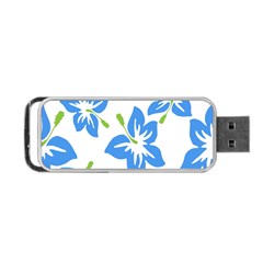 Hibiscus Wallpaper Flowers Floral Portable Usb Flash (two Sides) by Celenk