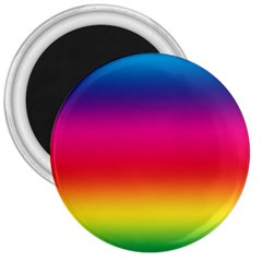 Spectrum Background Rainbow Color 3  Magnets by Celenk