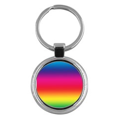 Spectrum Background Rainbow Color Key Chains (round)  by Celenk