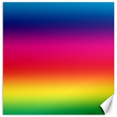 Spectrum Background Rainbow Color Canvas 16  X 16   by Celenk