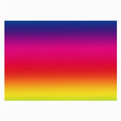 Spectrum Background Rainbow Color Large Glasses Cloth (2-side) by Celenk