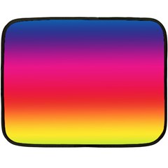 Spectrum Background Rainbow Color Double Sided Fleece Blanket (mini)  by Celenk