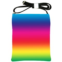 Spectrum Background Rainbow Color Shoulder Sling Bags by Celenk