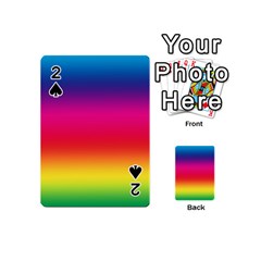 Spectrum Background Rainbow Color Playing Cards 54 (mini)  by Celenk