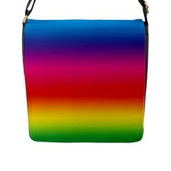 Spectrum Background Rainbow Color Flap Messenger Bag (l)  by Celenk