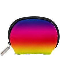 Spectrum Background Rainbow Color Accessory Pouches (small)  by Celenk