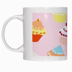 Cupcakes Wallpaper Paper Background White Mugs by Celenk