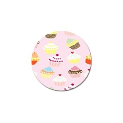 Cupcakes Wallpaper Paper Background Golf Ball Marker (10 Pack) by Celenk