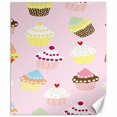 Cupcakes Wallpaper Paper Background Canvas 20  X 24  