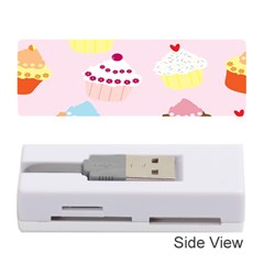 Cupcakes Wallpaper Paper Background Memory Card Reader (stick)  by Celenk