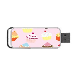 Cupcakes Wallpaper Paper Background Portable Usb Flash (two Sides) by Celenk