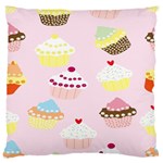 Cupcakes Wallpaper Paper Background Standard Flano Cushion Case (Two Sides) Front