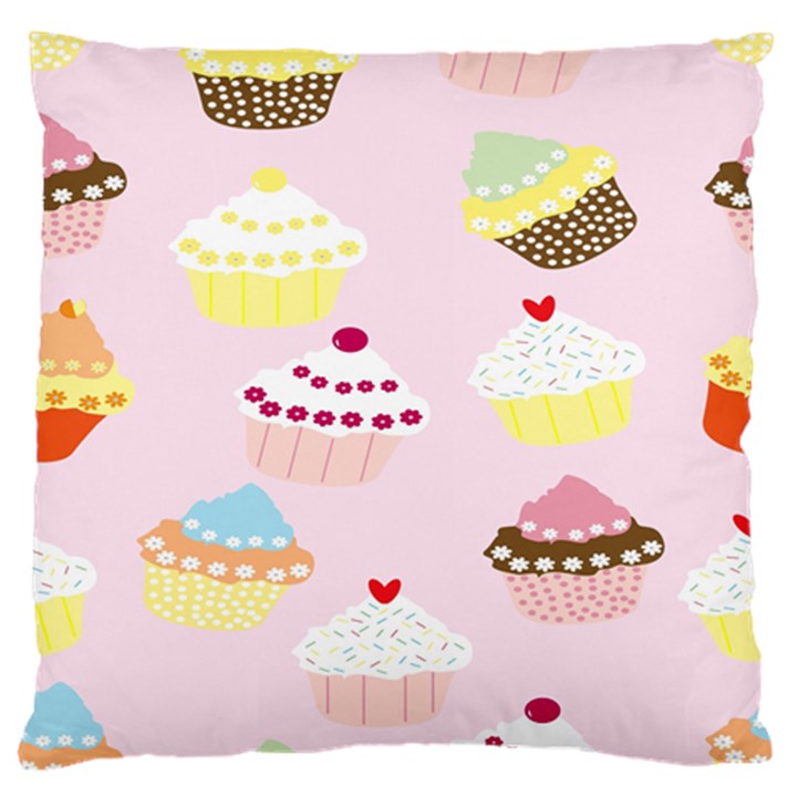 Cupcakes Wallpaper Paper Background Standard Flano Cushion Case (Two Sides)