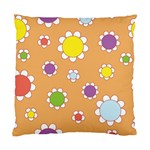 Floral Flowers Retro 1960s 60s Standard Cushion Case (One Side) Front