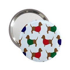 Dachshund Dog Cartoon Art 2.25  Handbag Mirrors