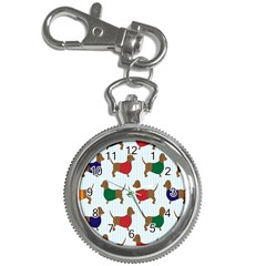 Dachshund Dog Cartoon Art Key Chain Watches