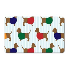 Dachshund Dog Cartoon Art Magnet (Rectangular)