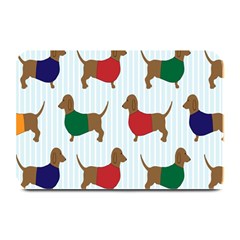 Dachshund Dog Cartoon Art Plate Mats