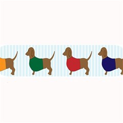 Dachshund Dog Cartoon Art Large Bar Mats