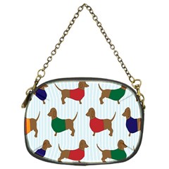 Dachshund Dog Cartoon Art Chain Purses (one Side)  by Celenk