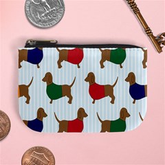 Dachshund Dog Cartoon Art Mini Coin Purses