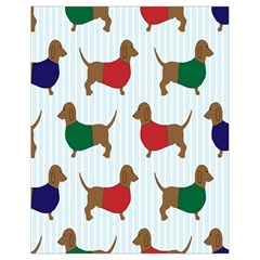 Dachshund Dog Cartoon Art Drawstring Bag (small) by Celenk