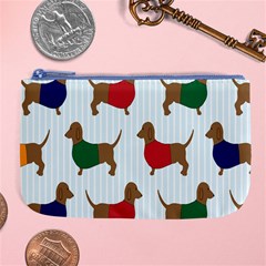 Dachshund Dog Cartoon Art Large Coin Purse