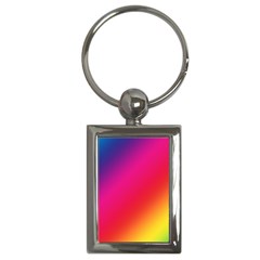 Spectrum Background Rainbow Color Key Chains (rectangle)  by Celenk