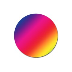 Spectrum Background Rainbow Color Magnet 3  (round) by Celenk