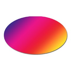 Spectrum Background Rainbow Color Oval Magnet by Celenk