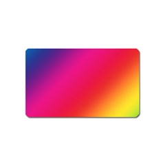 Spectrum Background Rainbow Color Magnet (name Card) by Celenk