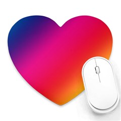 Spectrum Background Rainbow Color Heart Mousepads by Celenk