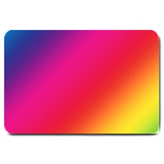 Spectrum Background Rainbow Color Large Doormat  by Celenk