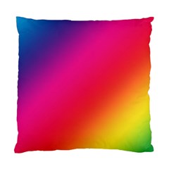 Spectrum Background Rainbow Color Standard Cushion Case (two Sides) by Celenk