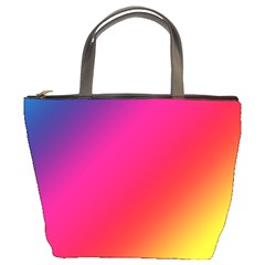 Spectrum Background Rainbow Color Bucket Bags by Celenk